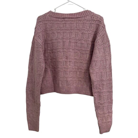 ALTAR'D State Size SMALL Pink Front Button Cardigan Buttery Soft Oversized Knit - Picture 6 of 6